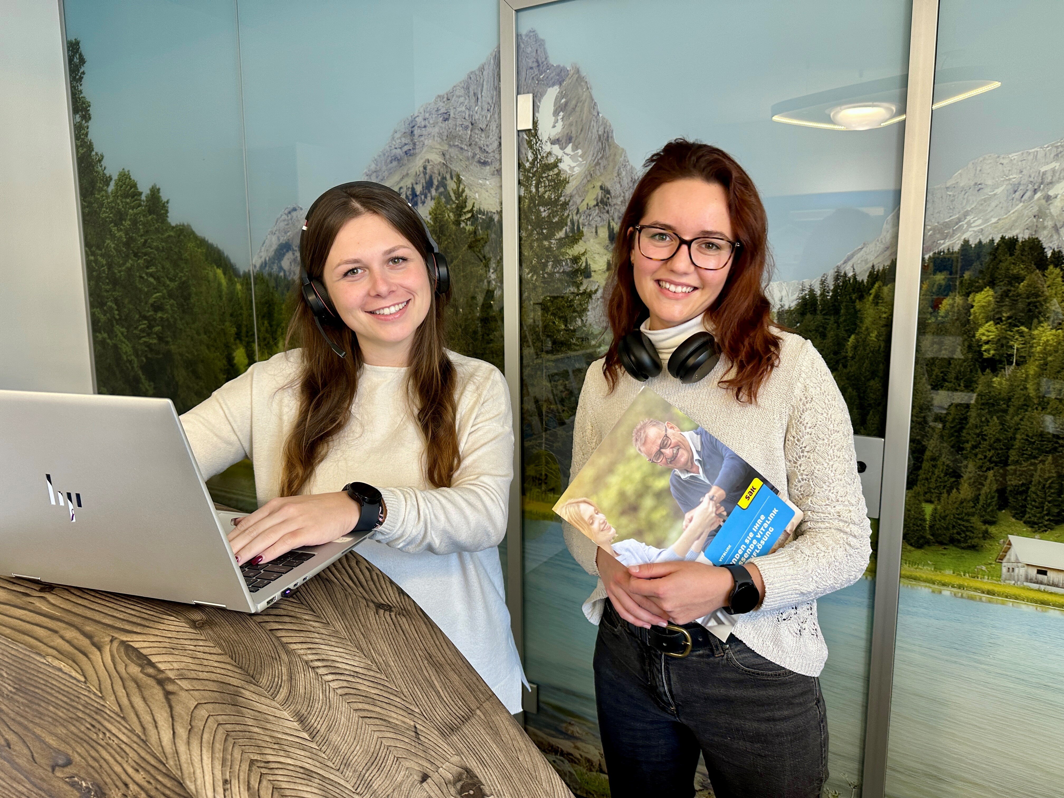 Kontakt VitaLink Jelena Lazendic und Rosanna Meier